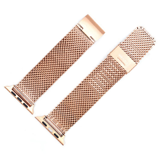304 Stainless Steel Milanese Watch Band with Connector For Apple Watch Series 10 42mm / 9&8&7 41mm / SE 3&SE 2&6&SE&5&4 40mm / 3&2&1 38mm, For Apple Watch Series 7 41mm / & 6 & SE & 5 & 4 40mm