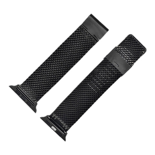 304 Stainless Steel Milanese Watch Band with Connector For Apple Watch Ultra 49mm&Watch Ultra 2 49mm / Series 10 46mm / 9&8&7 45mm / SE 3&SE 2&6&SE&5&4 44mm / 3&2&1 42mm, For Apple Watch Series 7 45mm / & 6 & SE & 5 & 4 44mm