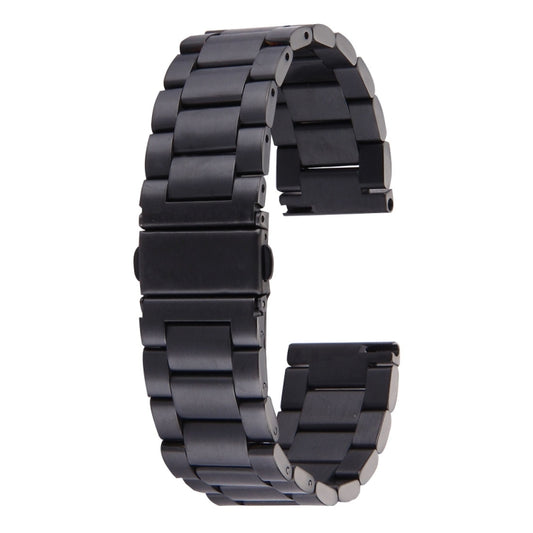 For Samsung Gear S2 Classic Smart Watch Butterfly Buckle 3 Beads Stainless Steel Watchband