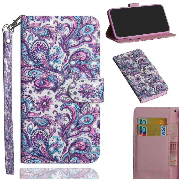 3D Painting Pattern Horizontal Flip TPU + PU Leather Case with Holder & Card Slots & Wallet, For Galaxy A20e, For Galaxy A40, For Galaxy A50, For Galaxy A70