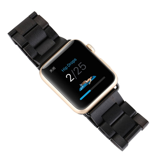 Wooden Replacement Wrist Strap Watchband, For Apple Watch Series 7 41mm / & 6 & SE & 5 & 4 40mm, For Apple Watch Series 7 45mm / & 6 & SE & 5 & 4 44mm