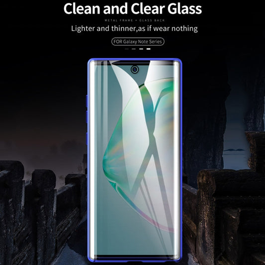 Magnetic Metal Frame Double-sided Tempered Glass Case, For Samsung Galaxy Note10+, For Samsung Galaxy Note10
