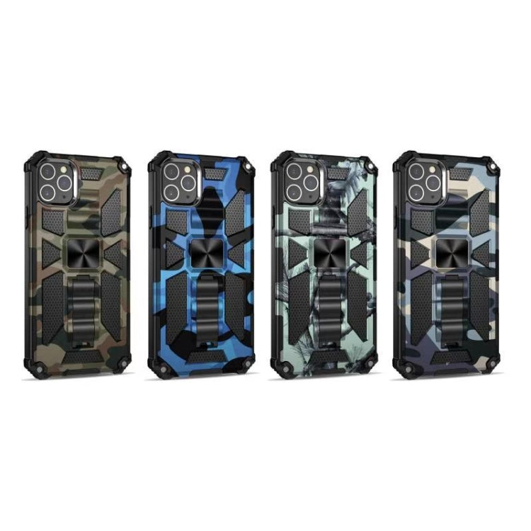 Camouflage Armor Shockproof TPU + PC Magnetic Protective Case with Holder, For iPhone 12 Pro Max, For iPhone 12 / 12 Pro, For iPhone 12 mini
