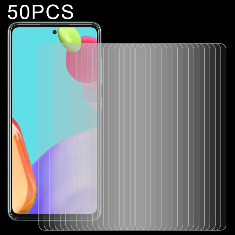50 PCS 0.26mm 9H 2.5D Tempered Glass Film, For Samsung Galaxy A72 5G / 4G (50 PCS), For Samsung Galaxy A72 4G (50 PCS), For Samsung Galaxy A52 4G (50 PCS), For Samsung Galaxy A52 5G (50pcs)