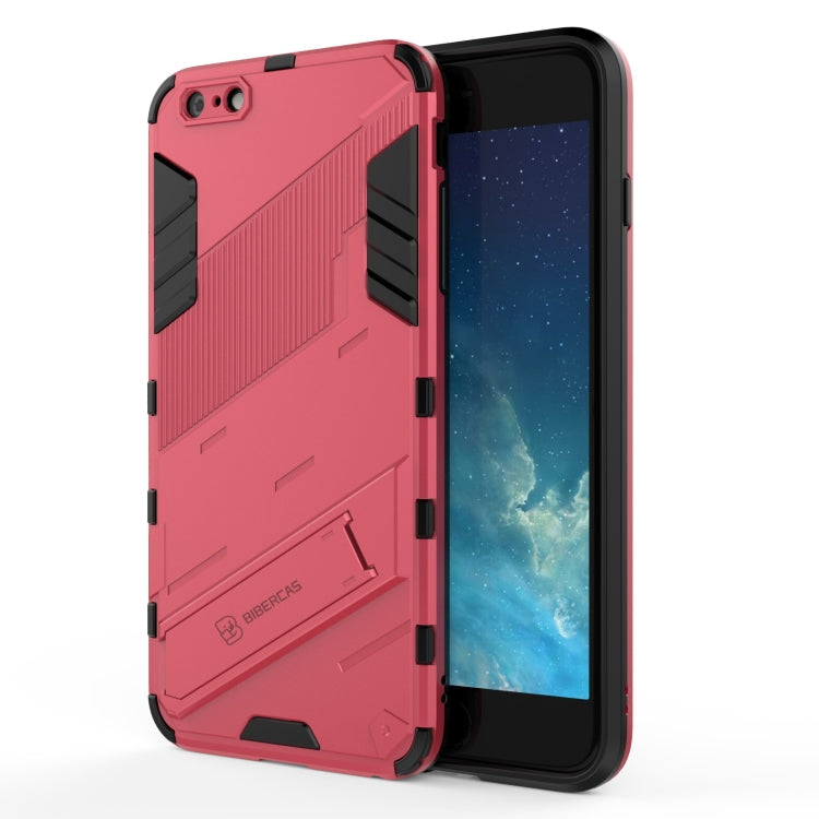 Punk Armor 2 in 1 PC + TPU Shockproof Case with Invisible Holder, For iPhone 11 Pro Max, For iPhone X / XS, For iPhone XR, For iPhone XS Max, For iPhone 6 & 6s, For iPhone 6 Plus & 6s Plus