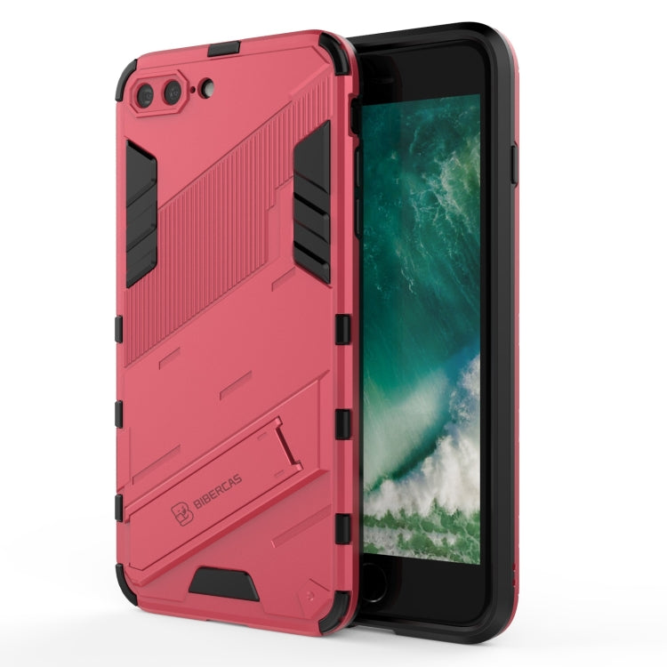 Punk Armor 2 in 1 PC + TPU Shockproof Case with Invisible Holder, For iPhone 7 & 8, For iPhone 7 Plus & 8 Plus