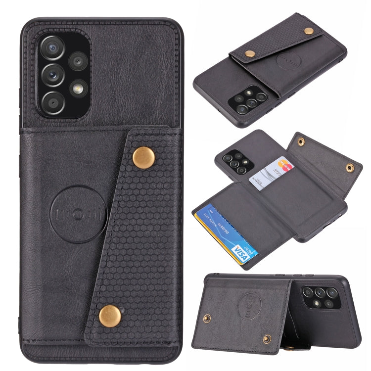 Double Buckle PU + TPU Shockproof Magnetic Protective Case with Card Slot & Holder, For OnePlus 9, For OnePlus 9 Pro, For OPPO A94, For Xiaomi Redmi K40, For Xiaomi Redmi Note 9 4G, For Xiaomi Redmi Note 10, For Samsung Galaxy A32 4G