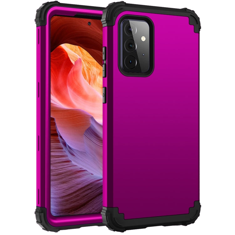 PC + Silicone Three-piece Shockproof Protection Case, For Samsung Galaxy A52 4G / 5G, For Samsung Galaxy A72 4G / 5G