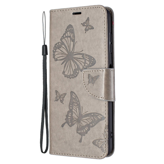 Embossing Two Butterflies Pattern Horizontal Flip PU Leather Case with Holder & Card Slot & Wallet & Lanyard, For Nokia G20, For Nokia 1.4, For Samsung Galaxy S21 FE