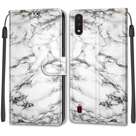 Voltage Colored Drawing Magnetic Clasp Horizontal Flip PU Leather Case with Holder & Card Slots, For Samsung Galaxy A01, For Samsung Galaxy A10