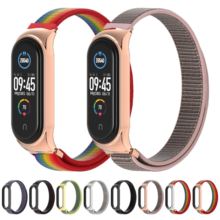 For Xiaomi Mi Band 6 / 5 Mijobs CS Breathable Nylon Watch Band