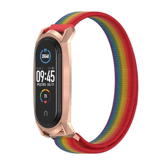 For Xiaomi Mi Band 6 / 5 Mijobs GT Nylon Loop Watch Band