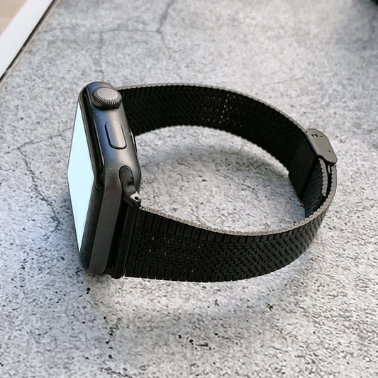 Small Waist Steel Replacement Strap Watchband, For Apple Watch Series 7 41mm / & 6 & SE & 5 & 4 40mm, For Apple Watch Series 7 45mm / & 6 & SE & 5 & 4 44mm