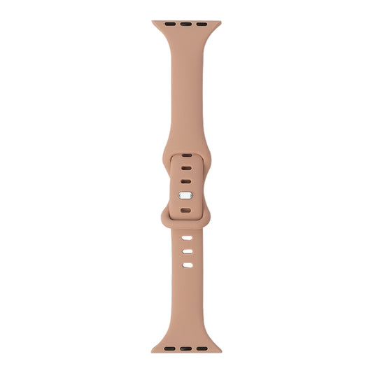 Slimming 8-buckle Silicone Replacement Strap Watchband, For Apple Watch Series 7 41mm / & 6 & SE & 5 & 4 40mm, For Apple Watch Series 7 45mm / & 6 & SE & 5 & 4 44mm