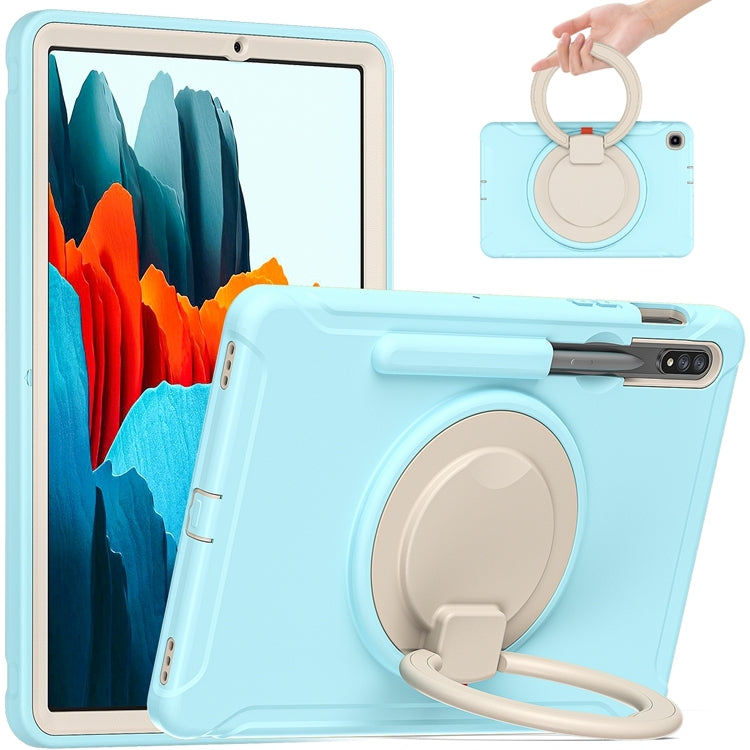 Shockproof TPU + PC Protective Case with 360 Degree Rotation Foldable Handle Grip Holder & Pen Slot, For Samsung Galaxy Tab S8+ / Tab S8 Plus / Tab S7 FE / Tab S7+/S7 FE 12.4 inch T970, For Samsung Galaxy Tab S8 / Galaxy Tab S7 870
