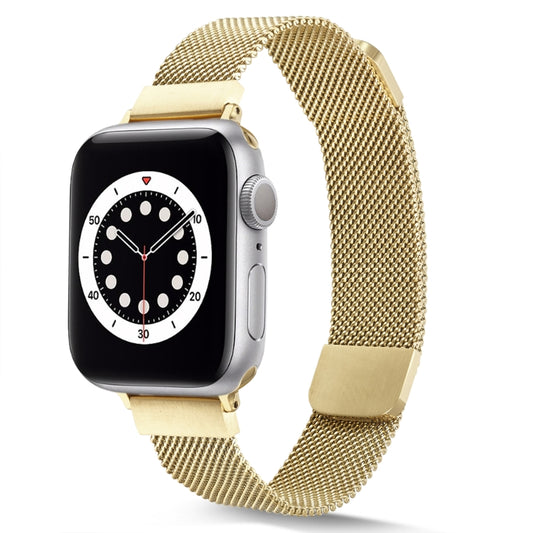 Small Waist Dual Section Milan Replacement Watchband For Apple Watch Series, 7 45mm / 6 & SE & 5 & 4 44mm / 3 & 2 & 1 42mm, 7 41mm / 6 & SE & 5 & 4 40mm / 3 & 2 & 1 38mm
