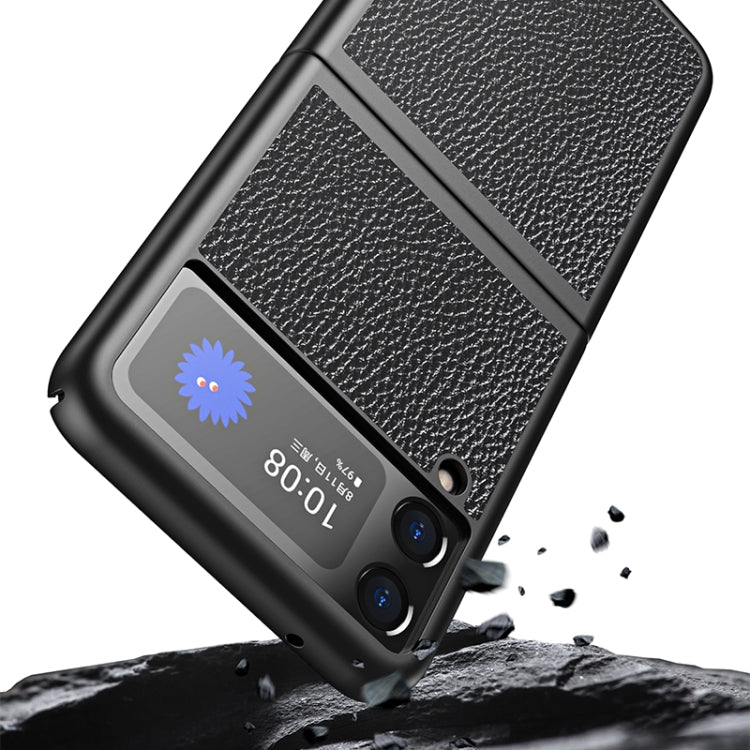 Lychee Texture All Inclusive Shockproof Protective Case, For Samsung Galaxy Z Flip3 5G