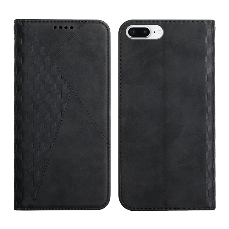 Diamond Pattern Splicing Skin Feel Magnetic Horizontal Flip Leather Case with Card Slots & Holder & Wallet, For iPhone SE 2022 / SE 2020 / 7 / 8 / 6, For iPhone 7 Plus / 8 Plus