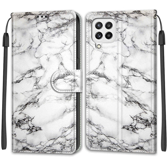 Voltage Coloured Drawing Magnetic Clasp Horizontal Flip PU Leather Case with Holder & Card Slots, For Samsung Galaxy A22 4G, For Samsung Galaxy A22 5G