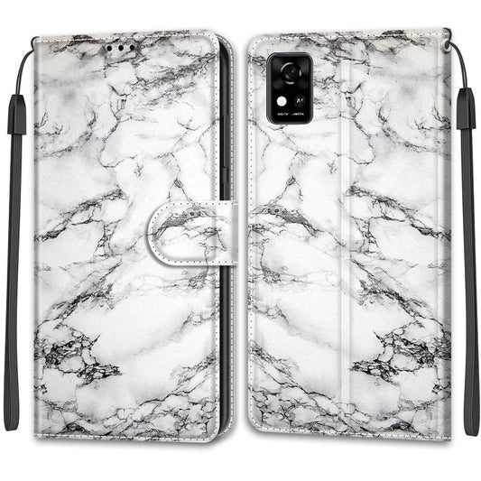 Voltage Coloured Drawing Magnetic Clasp Horizontal Flip PU Leather Case with Holder & Card Slots, For ZTE Blade A31, For ZTE Blade A51