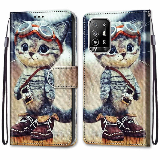 Coloured Drawing Cross Texture Horizontal Flip PU Leather Case with Holder & Card Slots & Wallet & Lanyard, For OPPO A94 5G / A95 5G / F19 Pro+ 5G, For Xiaomi Redmi 10
