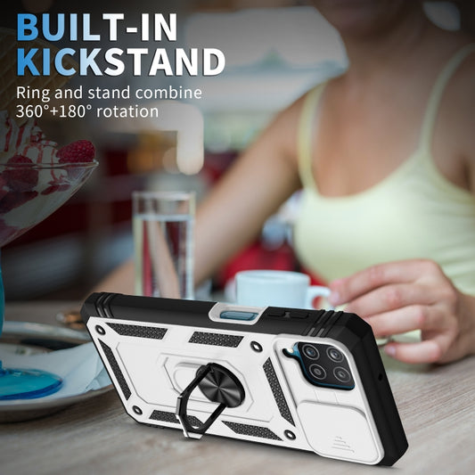 Sliding Camera Cover Design TPU + PC Protective Case with 360 Degree Rotating Holder & Card Slot, For Samsung Galaxy A12, For Samsung Galaxy A32 5G, For Samsung Galaxy A52, For Samsung Galaxy S20 FE, For Samsung Galaxy S21 5G, For Samsung Galaxy S21+ 5...