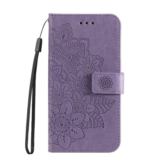 7-petal Flowers Embossing Horizontal Flip Leather Phone Case with Holder & Card Slots, For Motorola Edge 20, For Nokia C20 / C10, For vivo Y21 / Y21s / Y33s, For Samsung Galaxy A13 5G, For Xiaomi 11T / 11T Pro