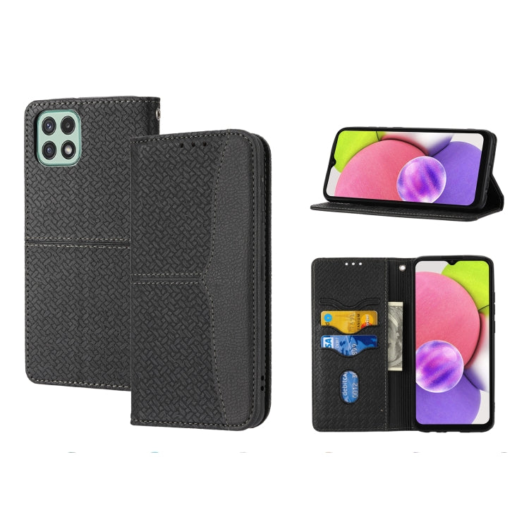 Woven Texture Stitching Magnetic Horizontal Flip PU Leather Phone Case, For Samsung Galaxy A03 International Version, For Xiaomi Redmi Note 11, For Samsung Galaxy A03 EU Version, For Xiaomi Redmi Note 11 Pro