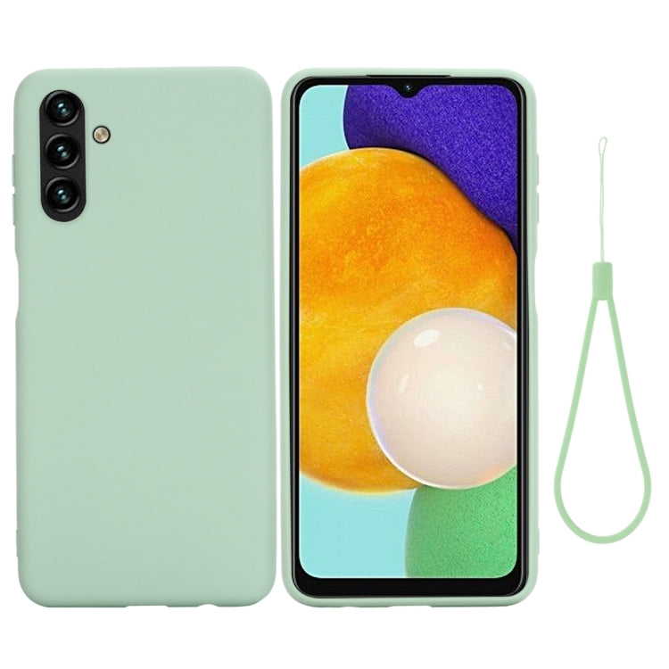 Pure Color Liquid Silicone Phone Case, For Samsung Galaxy A03 164.2mm Global Version, For Samsung Galaxy A13 5G, For Samsung Galaxy M52 5G