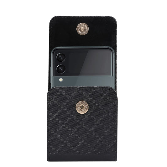Checkered Texture Waist Hanging Phone Case, For Samsung Galaxy Z Flip3 5G