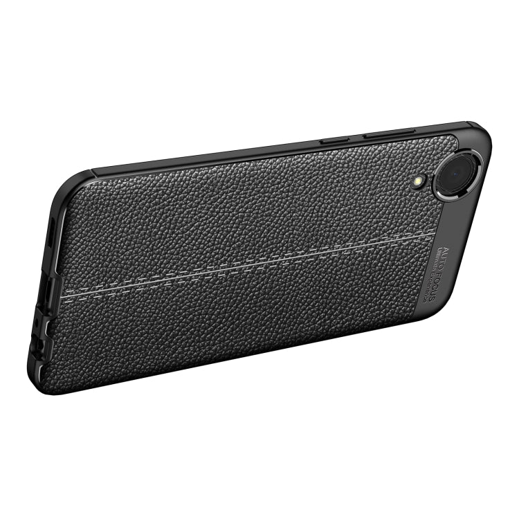 Litchi Texture TPU Shockproof Phone Case, For Samsung Galaxy A03 Core