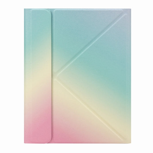 H-097C Touch Bluetooth Keyboard Leather Case with Rear Three-fold Holder, For iPad 9.7 2018 & 2017, For iPad Pro 11 inch 2021 & 2020 & 2018 / Air 2020 10.9