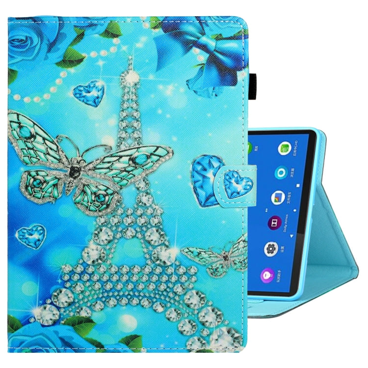 Coloured Drawing Stitching Leather Tablet Case, For Samsung Galaxy Tab A8 10.5 2021
