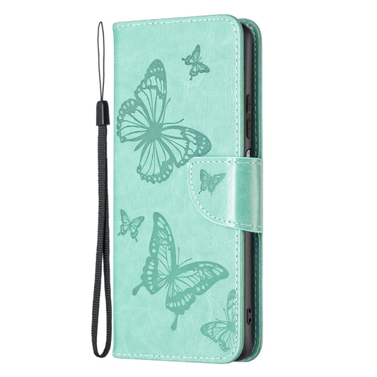 Two Butterflies Embossing Leather Phone Case, For Xiaomi Redmi Note 11 Global, For Samsung Galaxy A23 5G