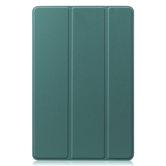 Three-folding Holder Custer Texture Leather Tablet Case, For Samsung Galaxy Tab S8