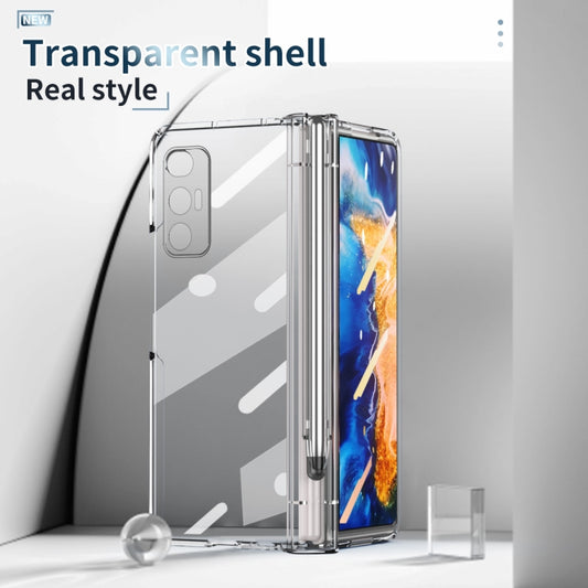 Full Body Electroplating Hinge Phone Case with Stylus, For Xiaomi Mi Mix Fold with Film, For Huawei Mate X2 with Film, For Honor Magic V with Film