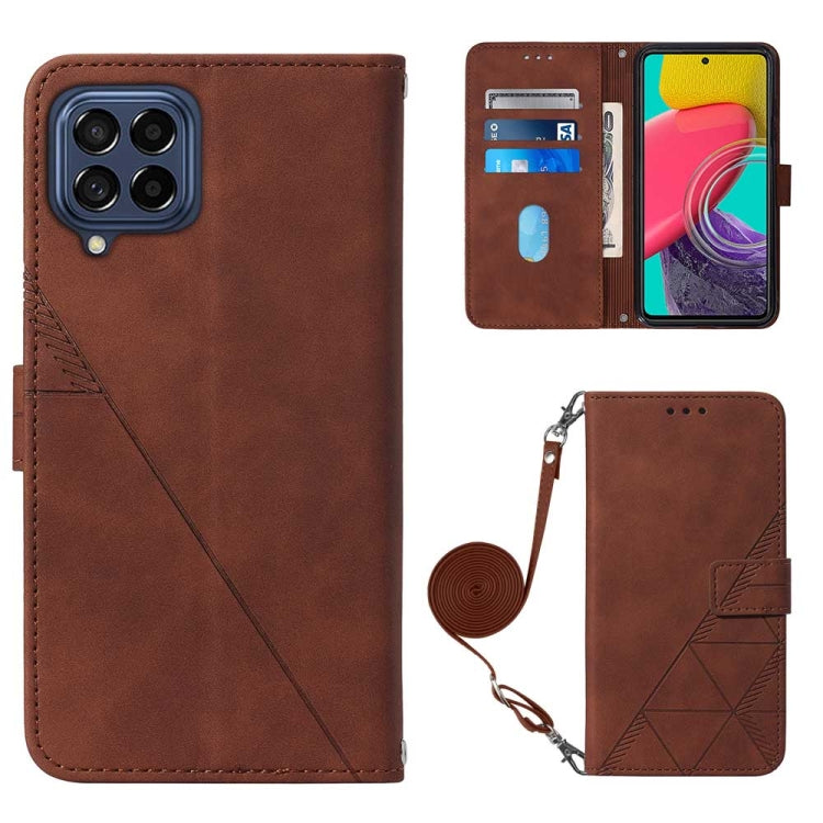 Crossbody 3D Embossed Flip Leather Phone Case, For OPPO Reno7 4G/F21 Pro, For Xiaomi Poco M4 Pro 4G, For Xiaomi Poco X4 Pro 5G, For Sony Xperia 1 IV, For Sony Xperia 10 IV, For Sony Xperia ACE III, For Xiaomi Redmi 10A, For Samsung Galaxy M33 5G Global