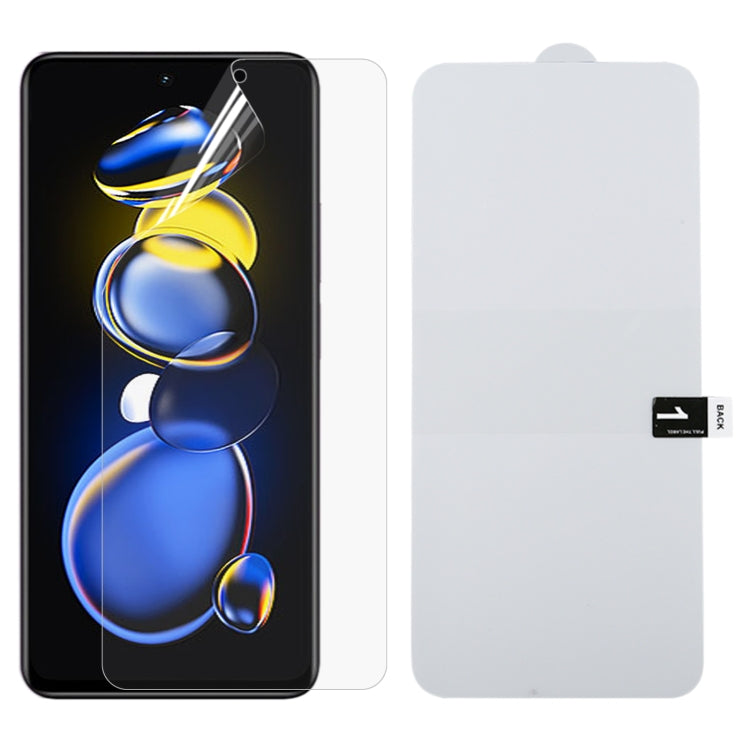 Full Screen Protector Explosion-proof Hydrogel Film, For Samsung Galaxy A13 / A23 5G (1 PC), For Samsung Galaxy A23 (1 PC), For Samsung Galaxy A73 (1 PC), For Xiaomi Redmi Note 11T Pro/11T Pro+ (1 PC)