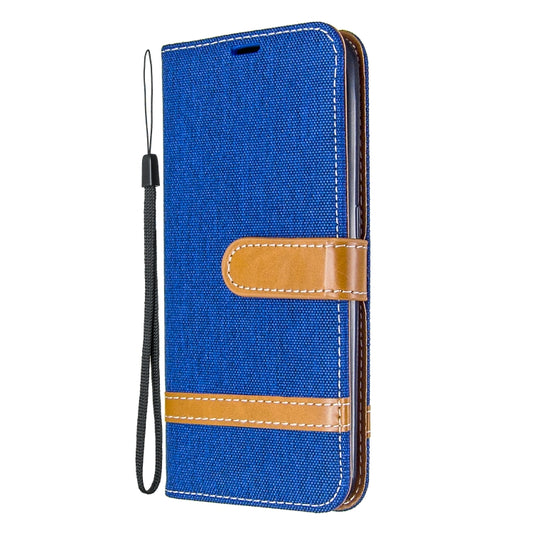 Color Matching Denim Texture Horizontal Flip Leather Case with Holder & Card Slots & Wallet & Lanyard, For Huawei P40, For Huawei P40 Pro, For Galaxy A01, For Galaxy A21, For Xiaomi Redmi K30