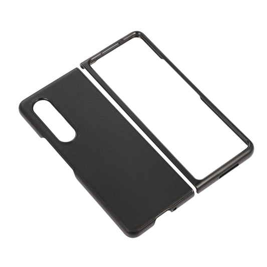 Sheep Texture Genuine Leather Phone Case, For Samsung Galaxy Z Fold4