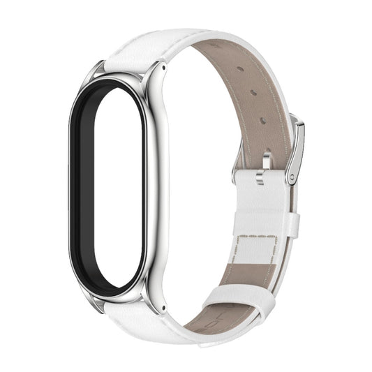 MIJOBS Plus Genuine Leather Watch Band, For Xiaomi Mi Band 7 / 7 NFC