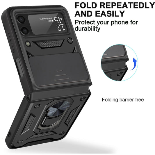Sliding Camera Cover Design TPU+PC Protective Phone Case, For Samsung Galaxy Z Flip4