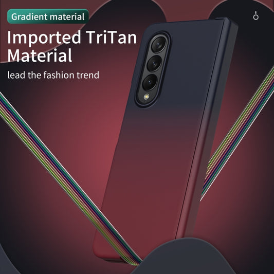 Colorful Gradient Tempered Film Integrated Phone Case, For Samsung Galaxy Z Fold4