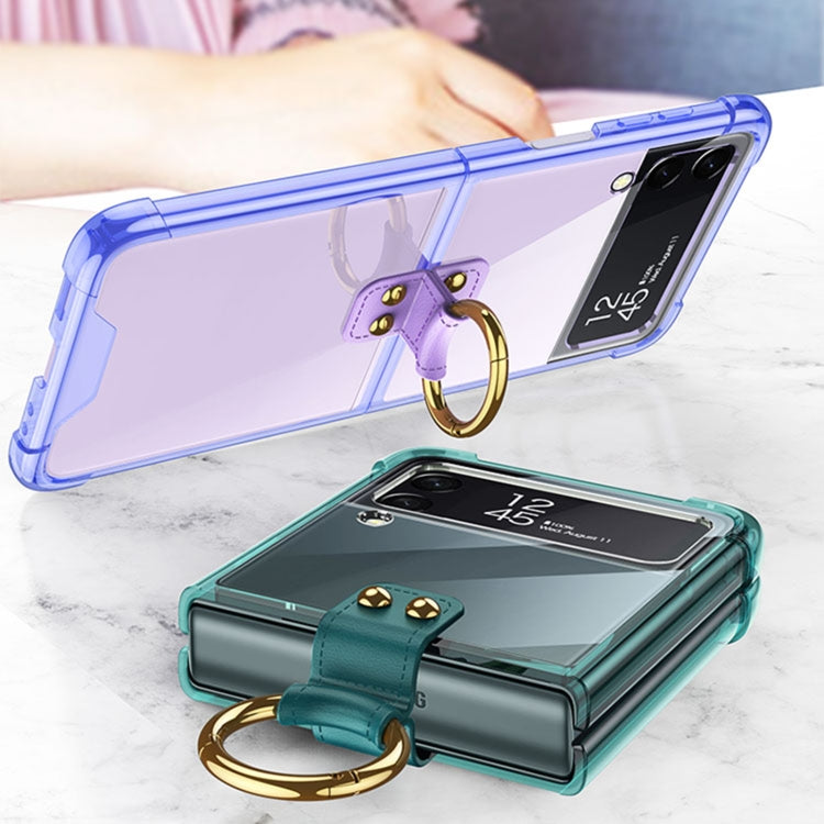 GKK Airbag Protective Phone Case with Ring, For Samsung Galaxy Z Flip4