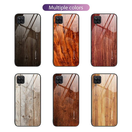 Wood Grain Glass Protective Phone Case, For Samsung Galaxy A12 5G, For Samsung Galaxy A52, For Samsung Galaxy A53, For Samsung Galaxy M32, For Samsung Galaxy M52 5G, For Samsung Galaxy S9+, For Samsung Galaxy S10+, For Samsung Galaxy S22+ 5G