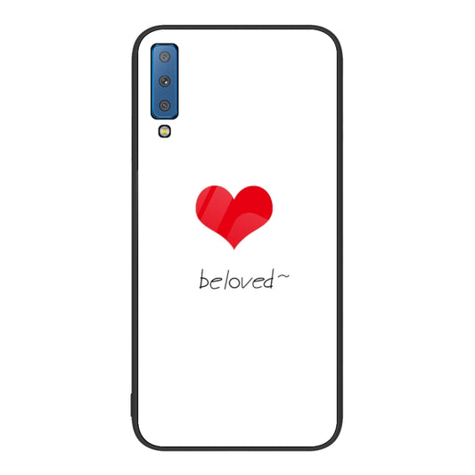 Colorful Painted Glass Phone Case, For Samsung Galaxy A7 2018, For Samsung Galaxy A8+ 2018, For Samsung Galaxy A12