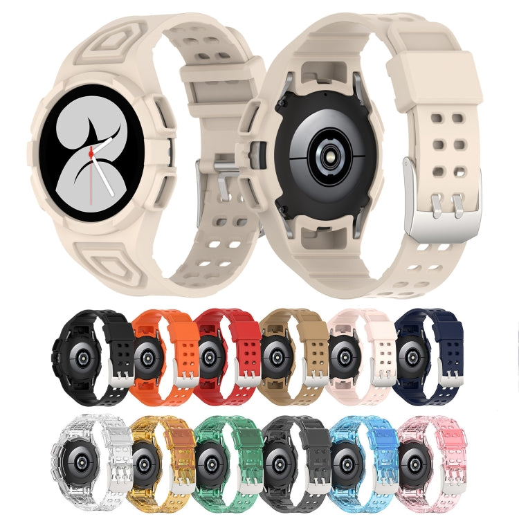Silicone Integrated Watch Band, For Samsung Galaxy Watch5 40mm, For Samsung Galaxy Watch5 44mm, For Samsung Galaxy Watch5 Pro 45mm