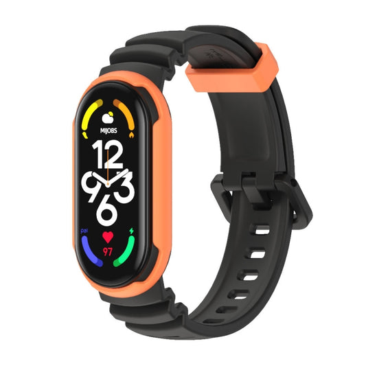 MIJOBS GS Unibody Two-color Watch Band, For Xiaomi Mi Band 7 / 7 NFC