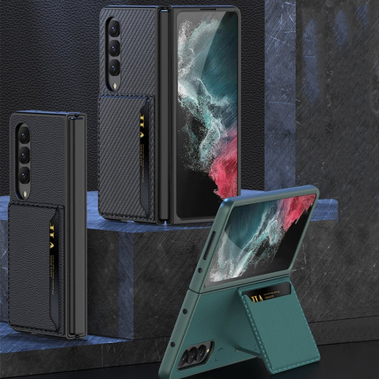 GKK Ultra-thin Leather Phone Case with Card Slots, For Samsung Galaxy Z Fold4