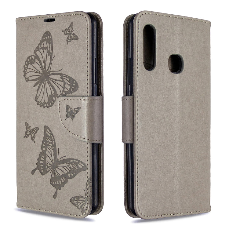 Two Butterflies Embossing Pattern Horizontal Flip Leather Case with Holder & Card Slot & Wallet & Lanyard, For Nokia 2.3, For Galaxy A41, For Galaxy A70e